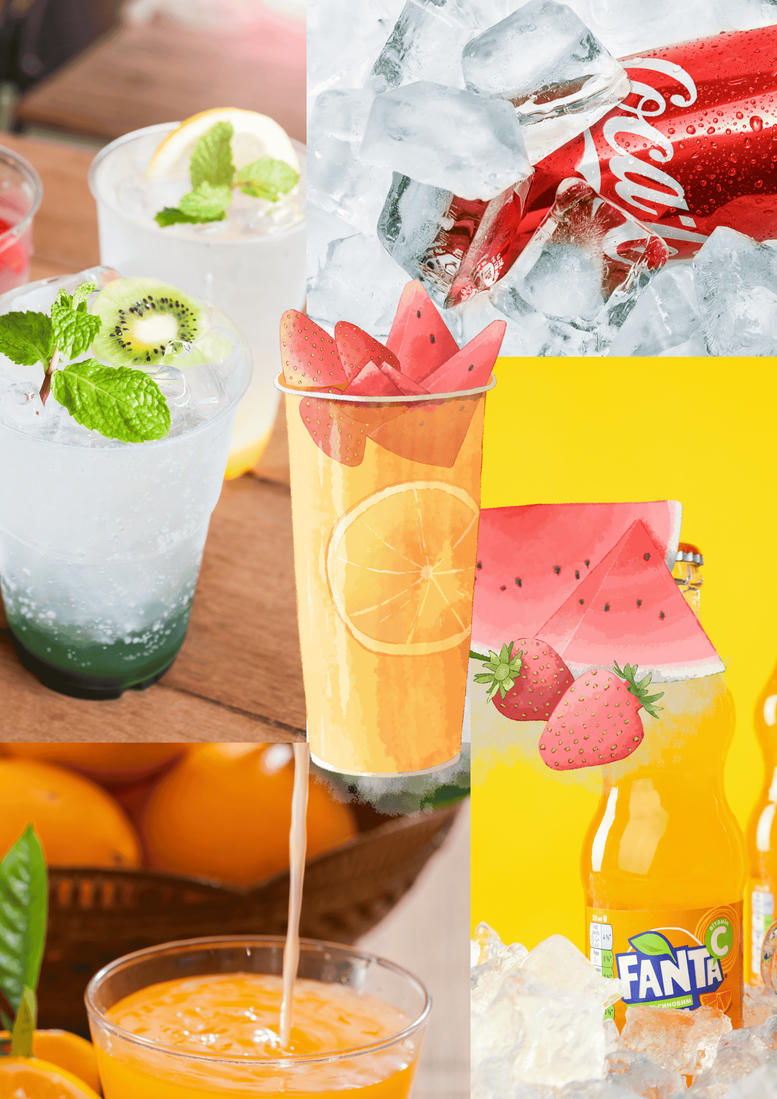 FANTA - KOLA - SPRİTE - MEYVE SUYU 