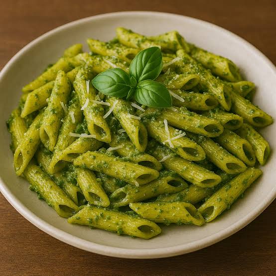 Pesto soslu makarna 