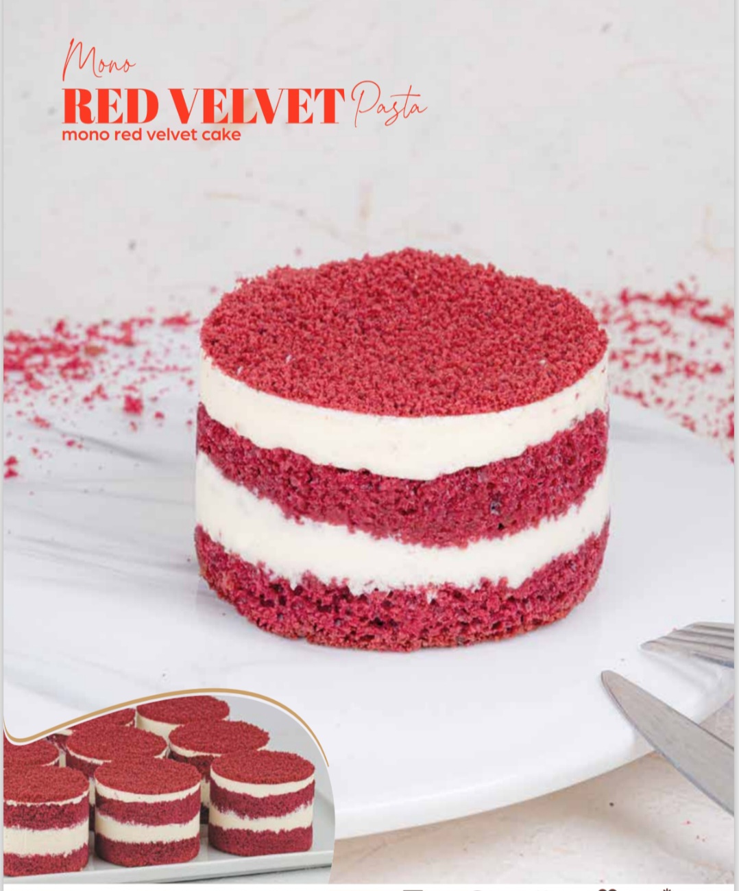 Mono Red Velvet Cake