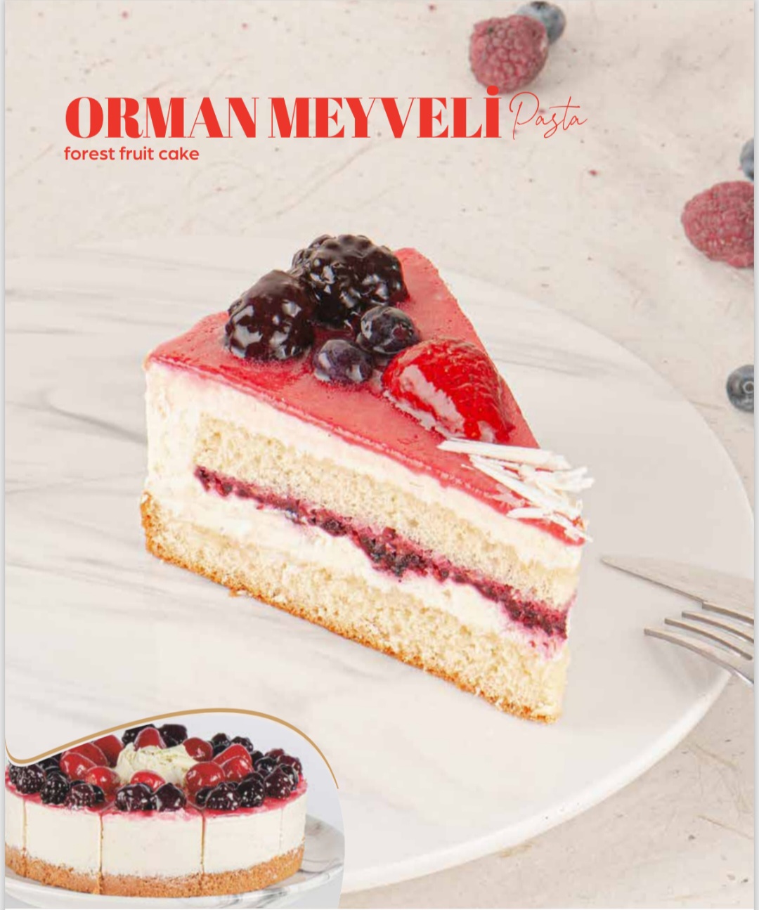 ORMAN MEYVELİ PASTA